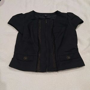 Black cap sleeve blazer